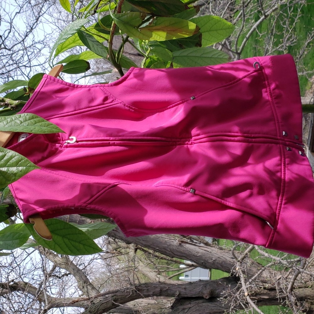 Ariat Pink Fuscia Youth Vest Large Zippered Pockets
